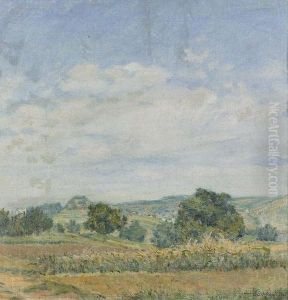 Sommerliche Landschaft. by Arpad Basch