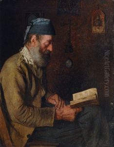 Reading Fisherman by Alfred Pierre Joseph Jeanmougin