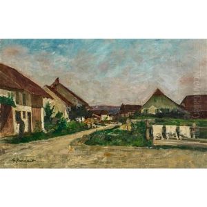 Paysage De Village by Gustave Jeanneret