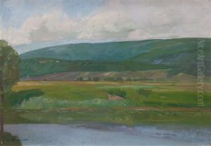 Landschaft Bei Thielle - Im Vordergrund Der Zihlkanal Landschaft Bei Thielle - Im Vordergrund Der Zihlkanal