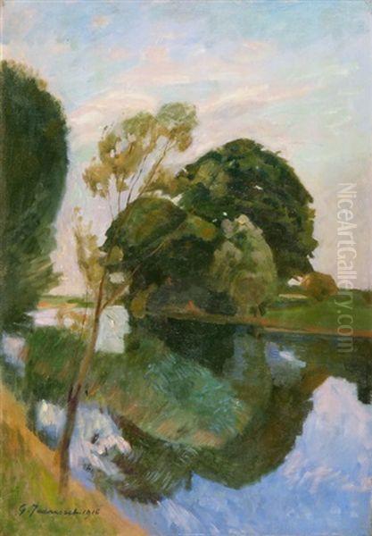 Sommerliche Flusslandschaft - view 1