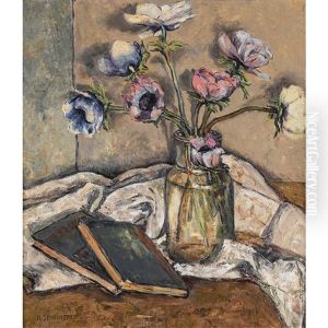 Nature Morte Aux Anemones by Roger Constant Jeanneret