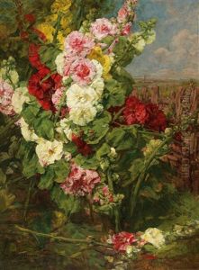 Hollyhocks