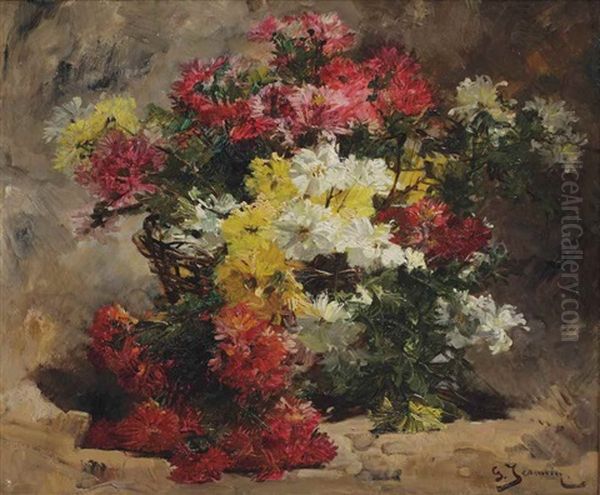 An Autumn Bouquet In A Basket - view 1
