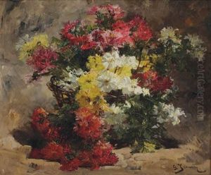 An Autumn Bouquet In A Basket