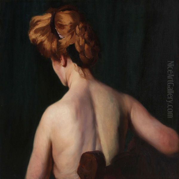 Backturned Nude Female Model - view 1
