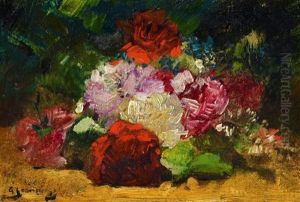 Stillleben Mit Rosen by Georges Jeannin