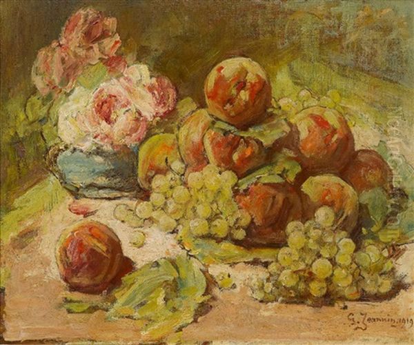 Stillleben Mit Fruchten Und Rosen - view 1