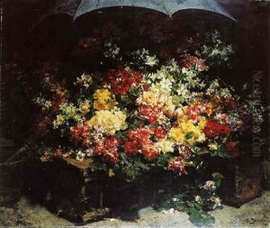 The Flower Stall by Georges Jeannin