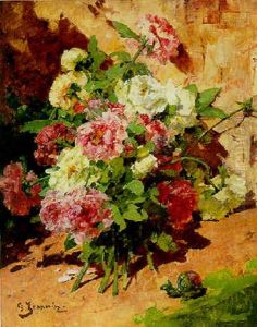 Nature Morte Aux Pivoines by Georges Jeannin