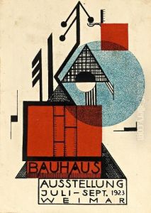 "bauhaus Ausstellung". 1923 by Rudolf Baschant