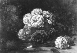 Weise Und Rote Rosen by Georges Jeannin