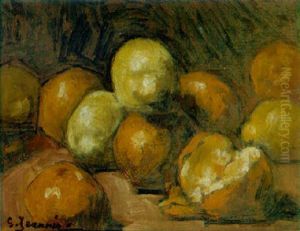 Lemons On A Table by Georges Jeannin