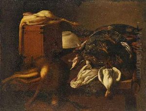 Stillleben Mit Erlegtem Federvieh by Evaristo Baschenis