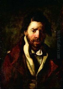Portrait D'artiste by Philippe Auguste Jeanron