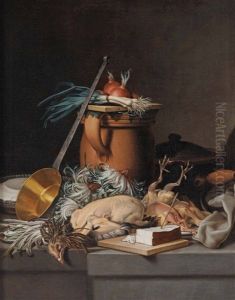 Natura Morta Con Pollame E Verdure by Nicolas Henry Jeaurat De Bertry