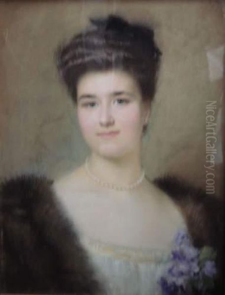 Portrait De Femme Au Collier De Perles - view 1