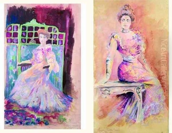 Madame De Rechallet Et Madame Berthe Osmond - view 1