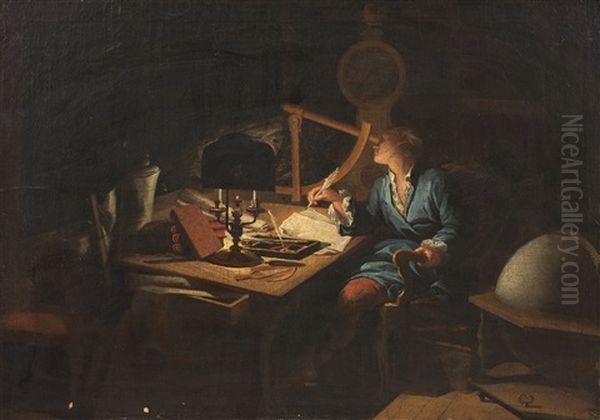 Astronomer In The Observatory - view 1