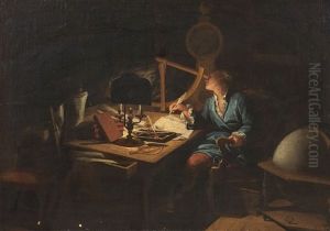 Astronomer In The Observatory by Etienne Jeaurat