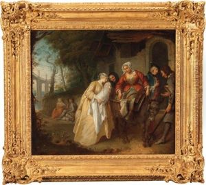 Le Depart De La Nourrice Ou Les Trois Ages by Etienne Jeaurat
