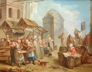 Scene De Marche by Etienne Jeaurat