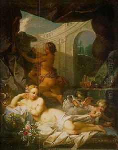 Venus At Her Bath by Etienne Jeaurat