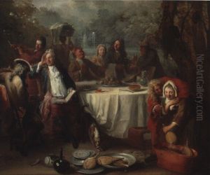 Le Banquet Litteraire by Etienne Jeaurat