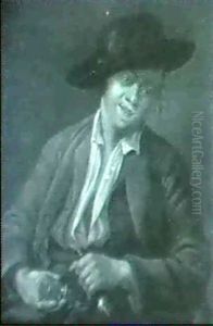 Portrait D'un Jeune Homme Au                                Verre De Vin by Etienne Jeaurat