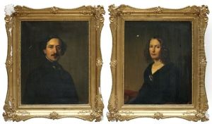 Parportratt by Adolf Jebens