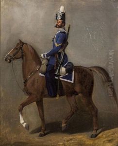 Cosaque Du Regiment De La Garde Atamanski by Adolf Jebens