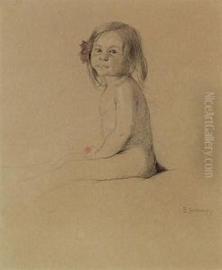 Sitzendes Madchen by Emanuel Baschny