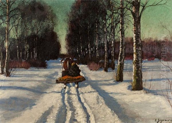 Traineau Dans La Neige - view 1
