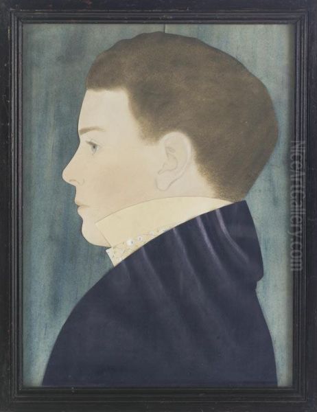 Profile Bust Portrait Of A Rosy-cheeked Young Boy - view 1