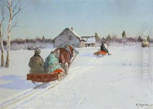 Traineau Dans La Neige