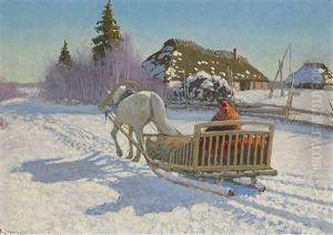 Sledgeride by Andrei Afanasievich Jegorov