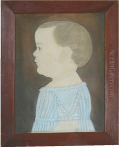 Portrait Of Charles Churchill Damon Of Ashby, Massachusetts, Age 1 Year by Ruth Henshaw Bascom