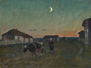 Moonlight. Uvel'ka by Andrei Afanasievich Jegorov