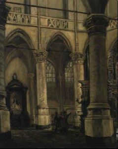 Inneres Einer Kirche by Johannes Jelgerhuis