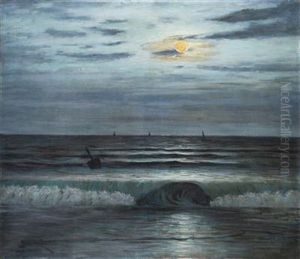 Night Sea Surf by Josef Jelinek