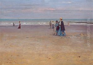 Strandspaziergang by Josef Jelinek