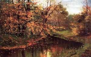 Herbstlandschaft by Josef Jelinek