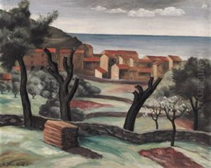 Besonnte Mediterrane Fruhlingslandschaft by Bozena Jelinkova-Jiraskova