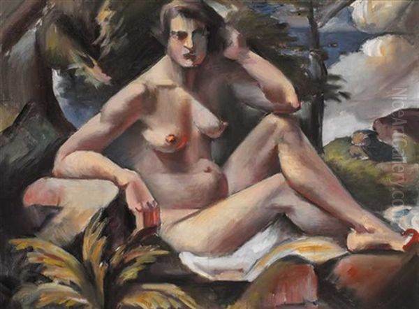 Nude In Landscape - view 1