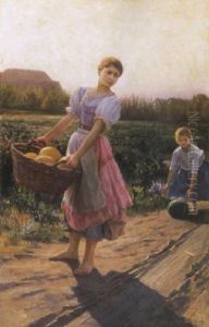 Dinnyeszuret (melon Harvest) by Jenoe Jendrassik