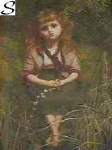 Young Girl With Daisies by Blanche Jenkins