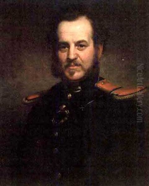 Portrait Of A Military Officer With Red Epaulets - view 1