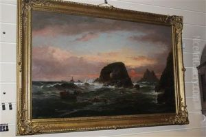 Coastal Landscape With Lighthouse And Wreckers