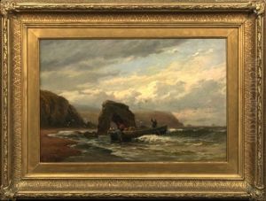 Fishermen Returning With Their Catch by George Henry Jenkins