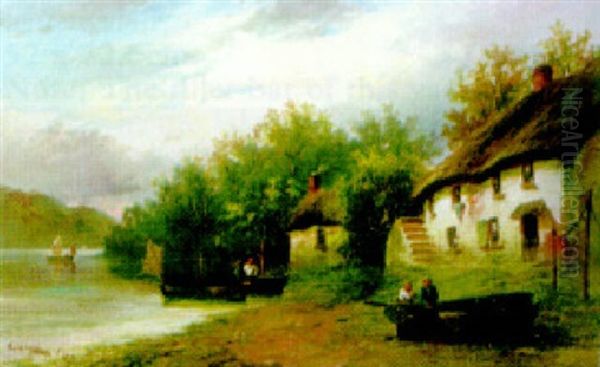 Fishermen's Cottages On The Banks Of The Dart - view 1